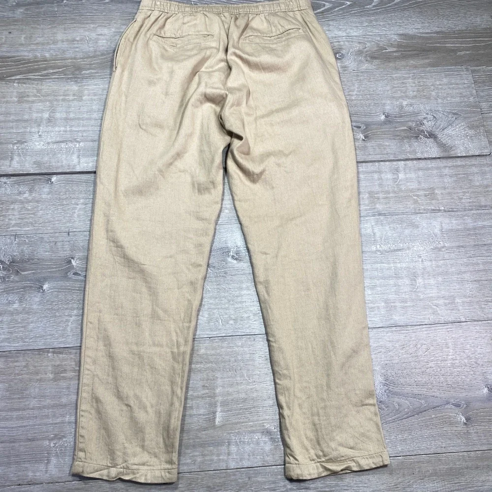 Marfinno Men's‎ Khaki Chino Pants Relaxed Fit Pleated Casual Trousers Size 34